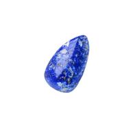 Namzi Lot de 2 pièces de poignée en cristal naturel bleu en forme de goutte d'eau de 3 à 5 cm, pierre originale, jouet en forme de goutte d'eau minérale standard, décoration de bureau à domicile