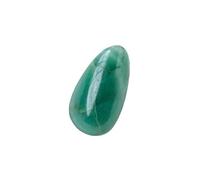 Namzi Lot de 2 pièces de poignée en cristal naturel vert en forme de goutte d'eau de 3 à 5 cm, pierre originale, jouet en forme de goutte d'eau minérale standard, décoration de bureau à domicile
