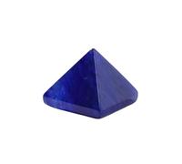 Namzi Lot de 2 pyramides en cristal naturel - Tour Feng Shui - Sept étoiles - Décoration de bureau - Bleu - 2 cm