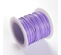 Namzi Lot de 2 rouleaux de fil ciré en fibre textile, pour loisirs créatifs, crochet, reliure, décoration, fournitures faites à la main Violet