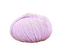 Namzi Lot de 2 rouleaux de laine de coton à 8 brins pour tricoter à la main écharpes, chapeaux et pulls - Violet clair