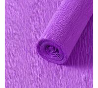 Namzi Lot de 2 rouleaux de papier crépon flexible pour la fabrication de fleurs et les loisirs créatifs, 250 x 50 cm, violet