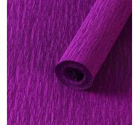 Namzi Lot de 2 rouleaux de papier crépon flexible pour la fabrication de fleurs et les loisirs créatifs, 250 x 50 cm, violet foncé