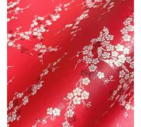 Namzi Lot de 5 feuilles de papier d'emballage pour cadeaux, fleurs de prunier de style chinois, 74,9 x 52,6 cm, rouge
