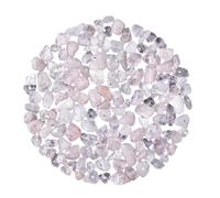 Namzi Lot de 5 pierres concassées en cristal naturel rose irrégulier avec trous de 5 à 7 mm pour bricolage, bracelet, collier, accessoires