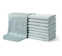 Namzi Lot de 6 chiffons de nettoyage en microfibre, chiffons de nettoyage de cuisine sans traces, chiffons de nettoyage nano pour fenêtre en verre, miroir (30 x 60 cm) - Bleu sarcelle