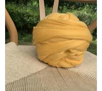 Namzi Pelote de laine 250 g - Jaune clair - Pour tricot et crochet - 1 pièce - Pour projets de bricolage