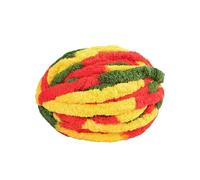 Namzi Pelote de laine glacée super grosse - 250 g - Pour tricot, crochet, loisirs créatifs - Rouge, jaune, vert - 1 pièce