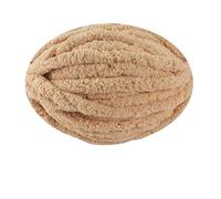 Namzi Pelote de laine glacée super grosse - Marron clair - 250 g - Pour tricot et crochet - Confortable - Pour jetés et oreillers