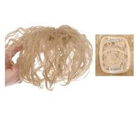 Namzi Perruque courte bouclée en cheveux humains blonds pour femme