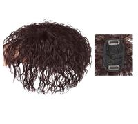 Namzi Perruque courte bouclée en cheveux humains pour femme Chocolat