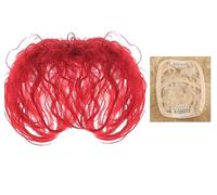 Namzi Perruque de cheveux humains courts et bouclés pour femme Rouge