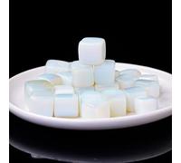 Namzi Pierre brute d'opale naturelle blanche de 100 g - Pierre d'aromathérapie - Décoration d'aquarium - Bloc naturel de 1,5 à 2 cm