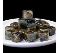 Namzi Pierre brute en cristal naturel de 100 g - Texture marron clair - Pierre d'aromathérapie - Pierre d'expansion - Décoration d'aquarium - Bloc naturel de 1,5 à 2 cm