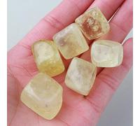 Namzi Pierre naturelle brute de 100 g - Pierre d'aromathérapie - Pierre d'expansion pour aquarium - Jaune - Pierre naturelle de 1,5 à 2 cm