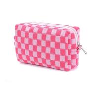 Namzi Sac à bandoulière tissé pour femme - Sac fourre-tout tissé et sac de maquillage - Sac à main chic - 17 x 6,5 x 11 cm - Rose, rose, 6.69*2.55*4.33inch