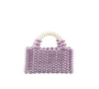 Namzi Sac fourre-tout violet 1 pièce, joli sac à main en forme de boule de cire, design élégant en acrylique, parfait pour les courses quotidiennes