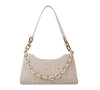 Namzi Sac tissé blanc 1 pièce, joli petit sac tissé sous les aisselles, élégant pour brunch, promenades dans la rue, compact et élégant