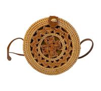 Namzi Sac tissé kaki 1 pièce, joli sac tissé en rotin, design élégant, parfait pour les sorties décontractées, usage quotidien, M