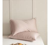 Namzi Taies d'oreiller rose foncé, 48 x 74 cm, taie d'oreiller en tissu sélectionné, accessoire de literie doux et confortable, 3 pièces, B