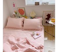 Namzi Taies d'oreiller roses, 48 x 74 cm, taie d'oreiller douce et confortable, 3 pièces, A