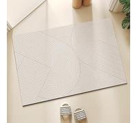 Namzi Tapis de salle de bain, tapis de bain pour décoration de salle de bain, 40,6 x 61 cm, 1 pièce, motif bonhomme de chanson à cordes