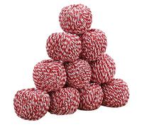 Namzi Twine, 10 Rolls 1.5mm ，DIY (bricolage) Crafts, Picture Display and Embellishments, Festive Twine for Gift Wrapping (Each 229 Feet)，Red White