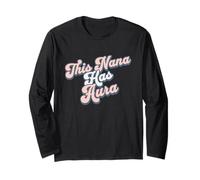 Nana a Une Aura drôle, Cool, Grand-mère, Design Argot, Ambiance élégante Manche Longue