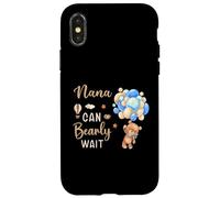 Nana Can Bearly Wait Bear Genre Neutral Boy Baby Shower Coque pour iPhone X/XS