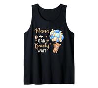 Nana Can Bearly Wait Bear Genre Neutral Boy Baby Shower Débardeur