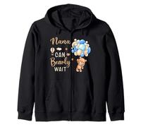 Nana Can Bearly Wait Bear Genre Neutral Boy Baby Shower Sweat à Capuche