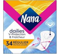 Nana Dailies Fraîcheur & Protection - Protège-slips ultra absorbant, standard, 34 pièces