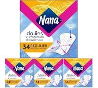Nana Dailies Fraîcheur & Protection - Protège-slips ultra absorbant, standard, 34 pièces (Lot de 4)