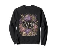 Nana Floral Colibri Jardin Grandma Fleur de Lavande Sweatshirt