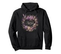 Nana Floral Colibri Jardin Grandma Fleurs Vintage Sweat à Capuche
