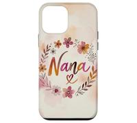 Nana Floral Heart Flower Cottagecore Cute Grandma Coque pour iPhone 12 Mini