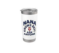 Nana Knows Best Ask Anyone Mère Fille Relation Gobelet isotherme en acier inoxydable double paroi