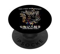 Nana korobi Ya oki. Fall Seven Times, Get up Eight! Fox God PopSockets PopGrip Adhésif