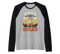 Nana Rules Grandmother Nana Gifts Manche Raglan