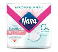 NANA - Serviettes Hygiéniques Normales avec Ailettes, Confort Anti-Allergène, Lot de 12 - Le lot de 4