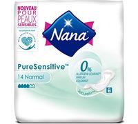 Nana Serviettes Hygiéniques Pure Sensitive Normal x14 (lot de 4)