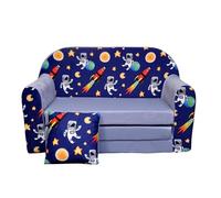 nana shop Canapé pour enfant, pliable, 2 en 1, avec fonction lit, canapé de jeu, canapé pour enfant, 2 en 1, mini canapé pour chambre d'enfant, canapé-lit pour enfants (cosmos)
