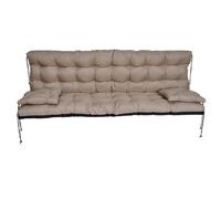 nana shop Coussin imperméable pour balancelle de jardin, coussin de balancelle de jardin, coussin de banc - 160 cm - Beige