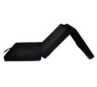 nana shop Matelas pliant, matelas d'invité pliable en 3 pièces, hauteur 10 cm, matelas pliant, cube intervertébral (noir, 200 x 70 x 10 cm)