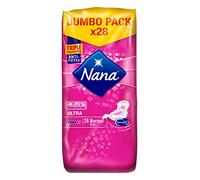 Nana Ultra Normal Plus - Serviette hygiénique avec ailettes - lot de 4 paquets de 28 serviettes