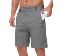 NANAMEEI Short de Travail Homme Les Baroudeurs Shorts Randonnée Hommes Short Tactique Homme Shorts Randonnée Bermuda Militaire Bermuda Hommes Ete Gris S