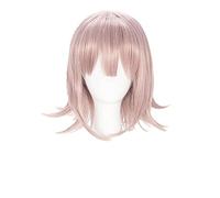 Nanami ChiaKi Cosplay Wig Short Mixed Pink Heat Resistant Synthetic Hair Wig + Wig Cap