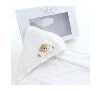 Nanan Cape de bain Naissance Tato Blanc