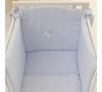 Nanan Housse de Couette + Tour de lit pour Lit bébé Coccolo Bleu