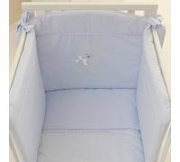 Nanan Housse de Couette + Tour de lit pour Lit bébé Coccolo Bleu